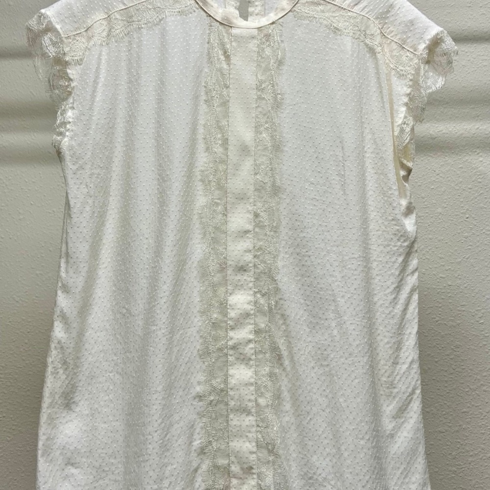 Express Short Sleve Beige Blouse (small)